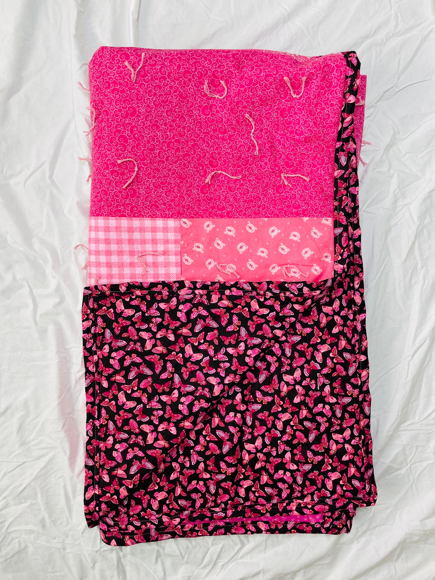 Pink Tied Blanket