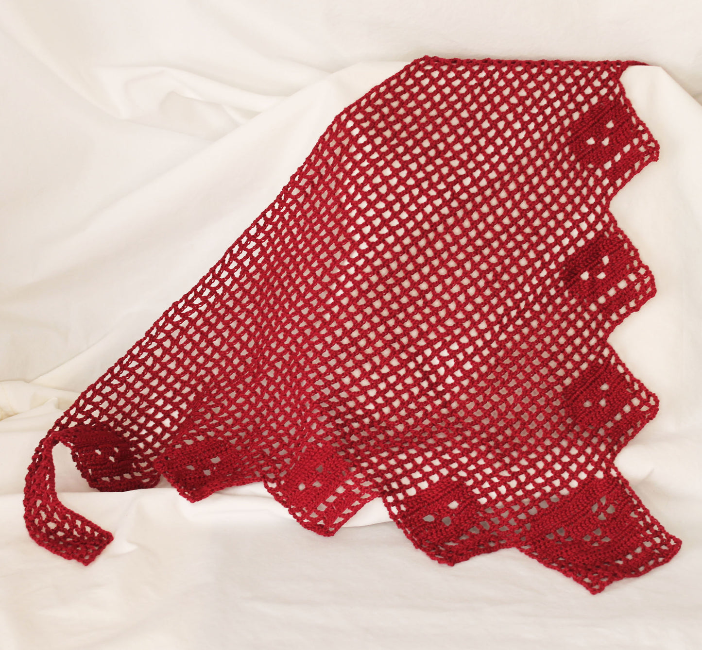 Burgundy Skull Head Scarf