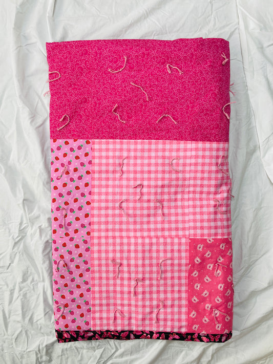 Pink Tied Blanket