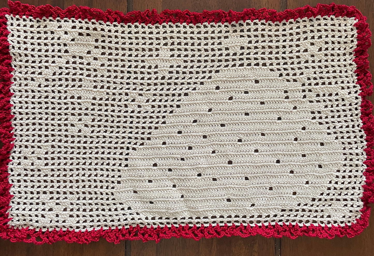 Filet Crochet Doily or Embellishment